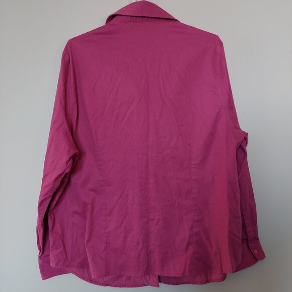 Hagger Women's Button Up Pink Shirts, Size 1X - Picture 2 of 8